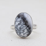 925 Silver Dendritic Opal Rings