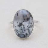 925 Silver Dendritic Opal Rings