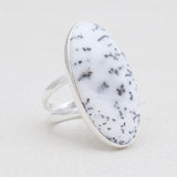 925 Silver Dendritic Opal Rings
