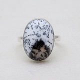 925 Silver Dendritic Opal Rings