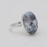 925 Silver Dendritic Opal Rings