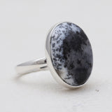 925 Silver Dendritic Opal Rings