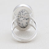 925 Silver Dendritic Opal Rings