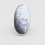 925 Silver Dendritic Opal Rings