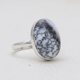 925 Silver Dendritic Opal Rings