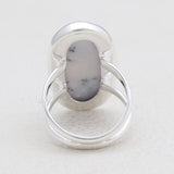 925 Silver Dendritic Opal Rings