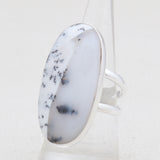 925 Silver Dendritic Opal Rings