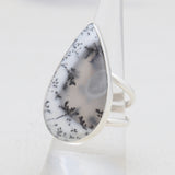 925 Silver Dendritic Opal Rings