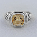 925 Sterling Silver Smoky Quartz Rings