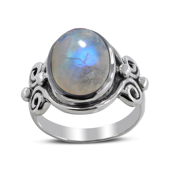 Natural Lapis Lazuli Silver Rings