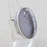 925 Silver Dendritic Opal Rings
