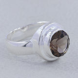 Green Amethyst Silver Rings