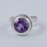 Green Amethyst Silver Rings