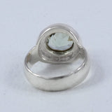 Green Amethyst Silver Rings