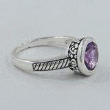 925 Sterling Silver Amethyst Ring
