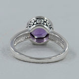 925 Sterling Silver Amethyst Ring