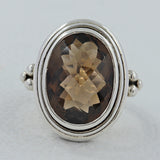 Mystic Quartz Gemstone Silver Ring