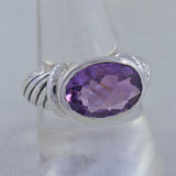 925 Sterling Silver Blue Topaz Ring