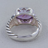 925 Sterling Silver Blue Topaz Ring