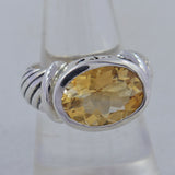 925 Sterling Silver Blue Topaz Ring