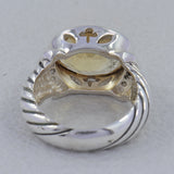 925 Sterling Silver Blue Topaz Ring