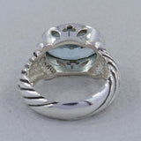 925 Sterling Silver Blue Topaz Ring