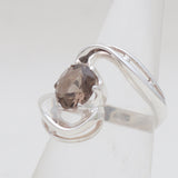 Smoky Quartz Silver Rings