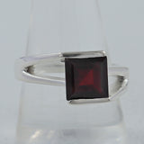 925 Sterling Silver Garnet Rings