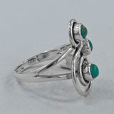 925 Sterling Silver Tibetan Turquoise Ring