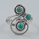 925 Sterling Silver Tibetan Turquoise Ring