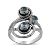 925 Sterling Silver Tibetan Turquoise Ring