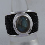 925 Sterling Silver Labradorite Rings