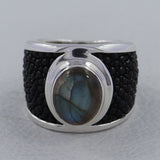 925 Sterling Silver Labradorite Rings