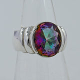 925 Sterling Silver Blue Topaz Rings