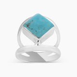 Larimar Silver Rings