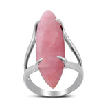 Natural Boulder Turquoise Silver Rings