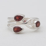 Peridot Gemstone Sterling Silver Rings