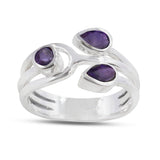 Peridot Gemstone Sterling Silver Rings