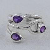 Peridot Gemstone Sterling Silver Rings