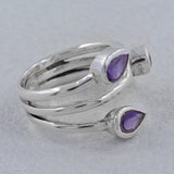 Peridot Gemstone Sterling Silver Rings