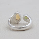 925 Sterling Silver Amethyst & Citrine Rings