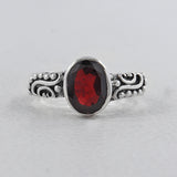 Garnet 925 Sterling Silver Rings