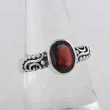 Garnet 925 Sterling Silver Rings