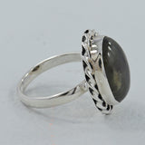 925 Sterling Silver Labradorite Rings