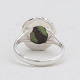 Natural Gaspeite Silver Rings