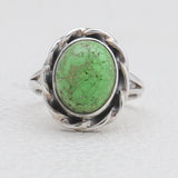 Natural Gaspeite Silver Rings