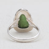 Natural Gaspeite Silver Rings