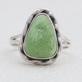 Natural Gaspeite Silver Rings