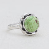 Natural Gaspeite Silver Rings