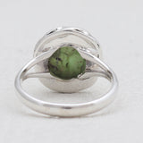 Natural Gaspeite Silver Rings
